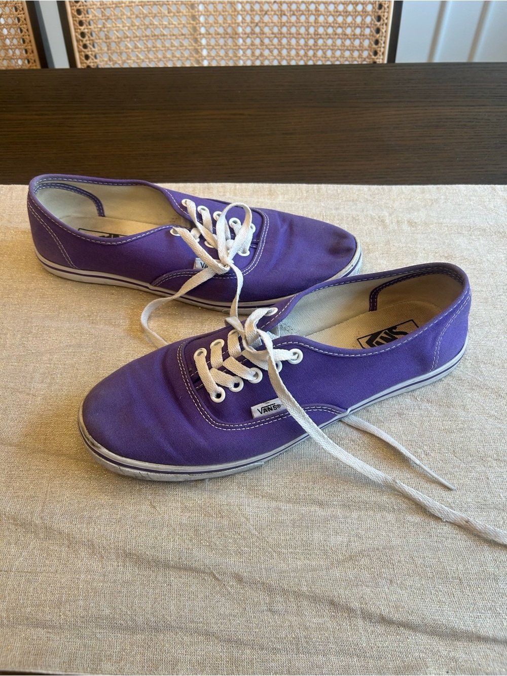 Vans Authentic Slim Purple Canvas Sneakers Women’s 9.5 Men’s 8 Discontinued